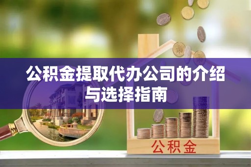 东兴公积金提取代办公司的介绍与选择指南